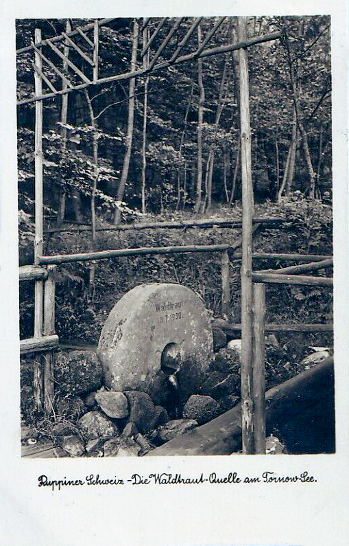 Waldtraut Quelle Landpoststempel Steinberge 1937